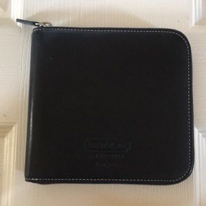 Coach Zippered CD Case Leather
